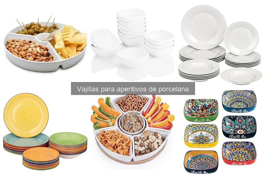 Comparativa de vajillas de porcelana vs otros materiales para aperitivos