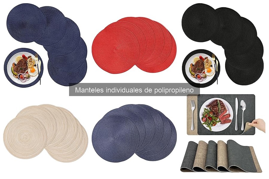Comparativa: Manteles individuales de polipropileno vs tela