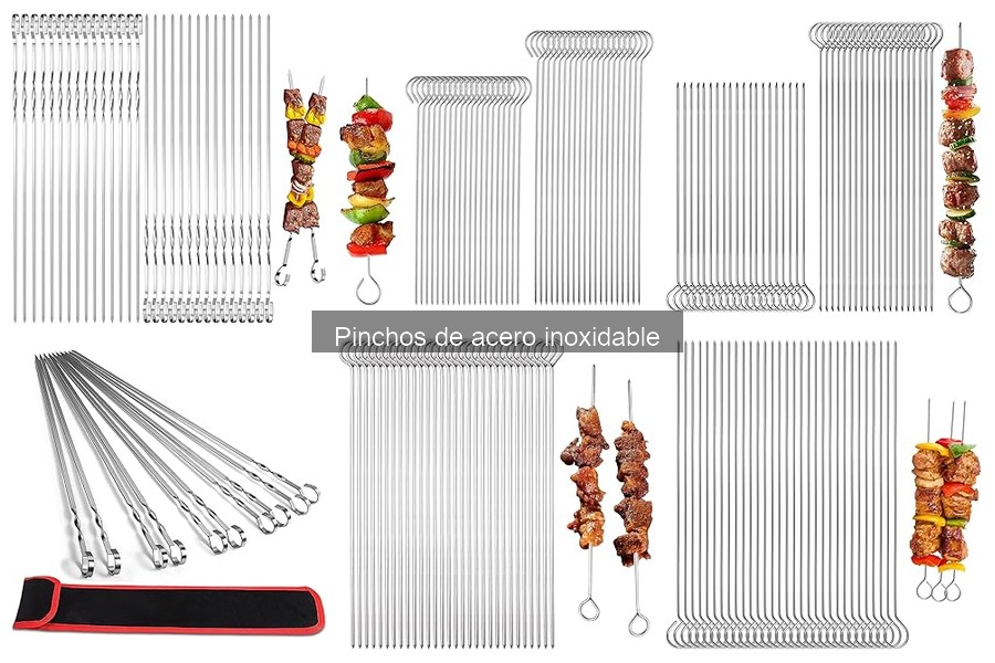 Comparativa: Pinchos de Acero Inoxidable vs. Madera