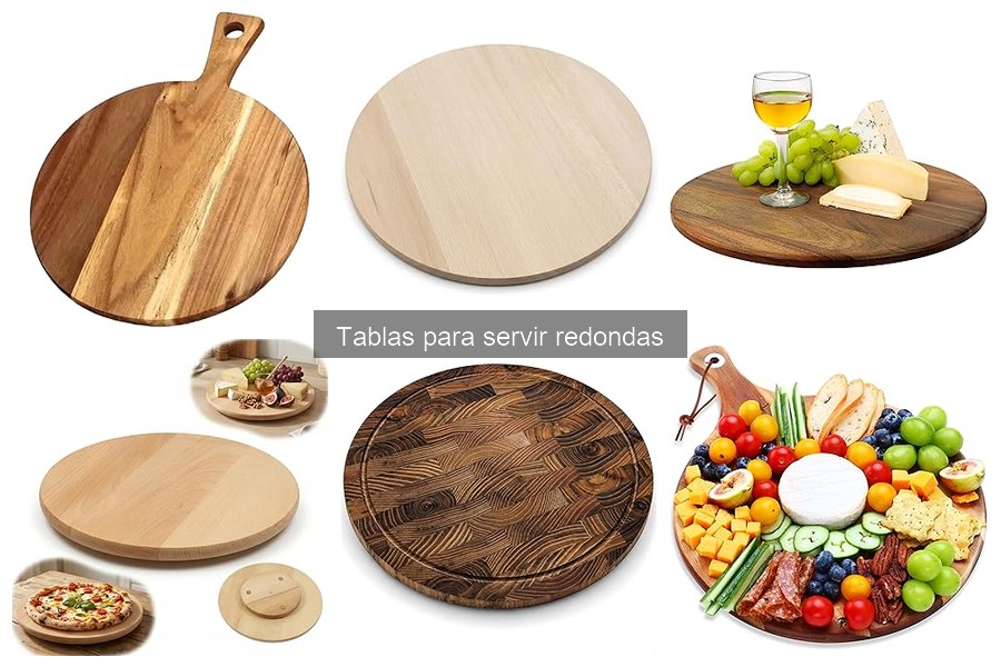 Comparativa: Tablas para Servir Redondas de Madera vs Plástico
