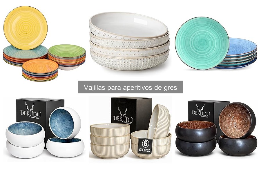 Comparativa: Vajillas de gres vs. otras opciones para aperitivos