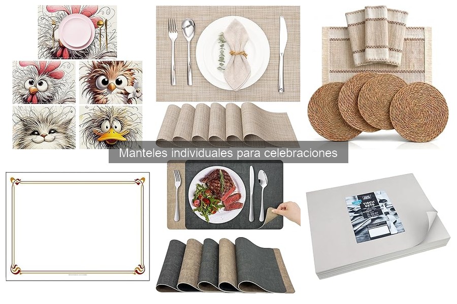 Compra los Mejores Manteles Individuales para Celebraciones