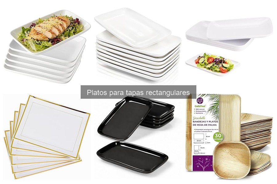 Consejos para elegir platos rectangulares para tapas