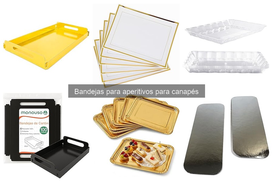 Consejos para Presentar Canapés Atractivos en Bandejas