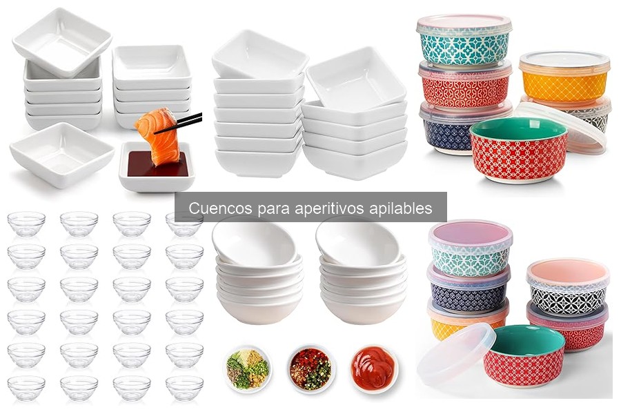 Consejos para usar cuencos apilables en aperitivos