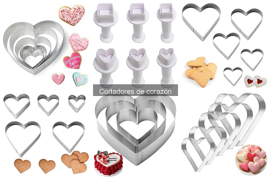 Cortadores de corazón: utensilios para presentar aperitivos