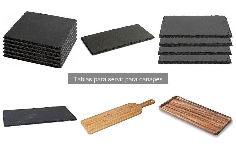 ¿Cuánto cuesta una tabla para servir canapés? Precios y opciones