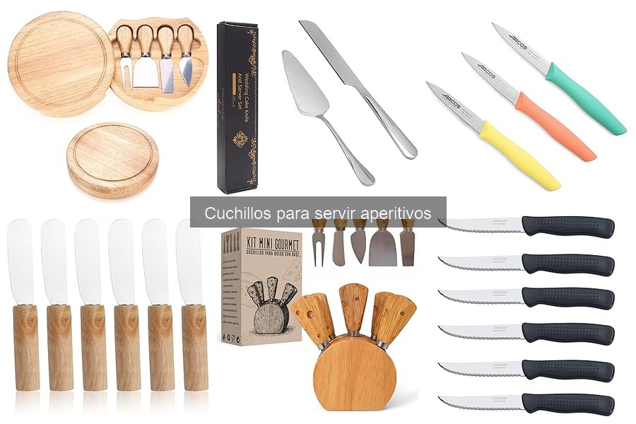 Cuchillos ideales para servir aperitivos gourmet