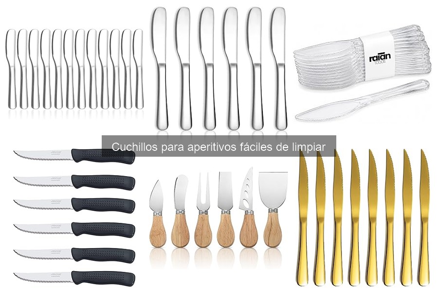 Cuchillos para aperitivos: fáciles de limpiar y prácticos
