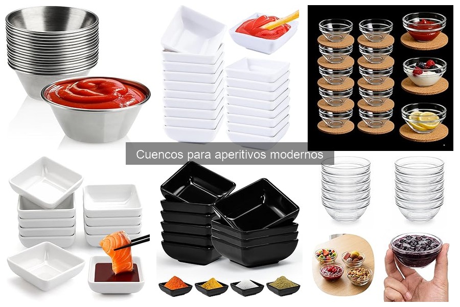 Cuencos de Aperitivos Modernos para Fiestas y Celebraciones