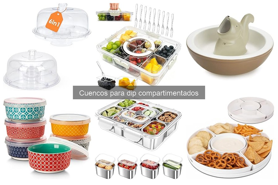 Cuencos para dip compartimentados: ¿qué son y para qué sirven?