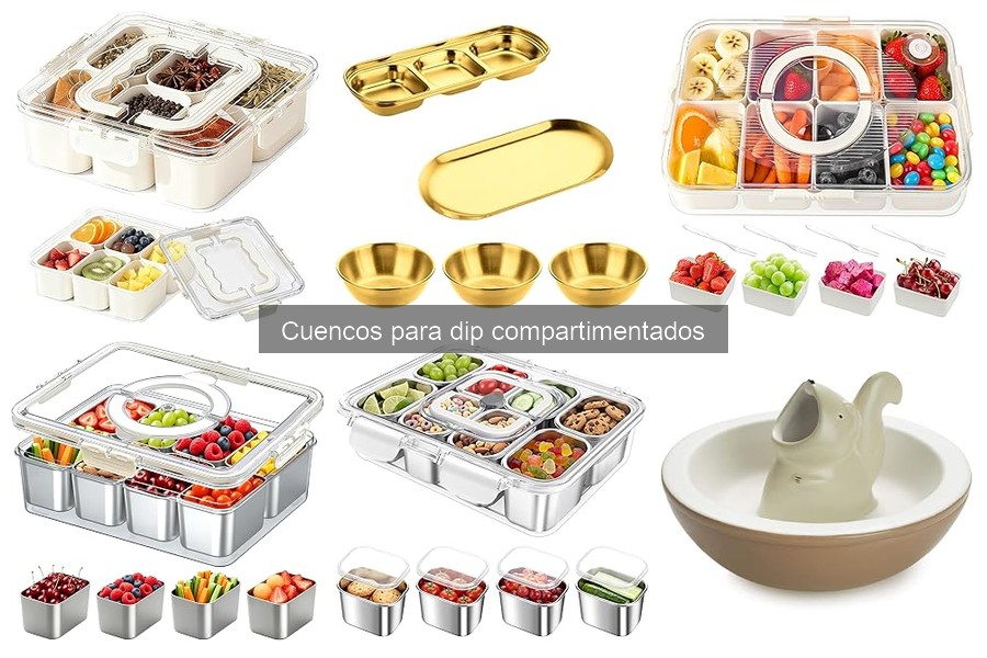 Cuidados y mantenimiento de cuencos para dip compartimentados