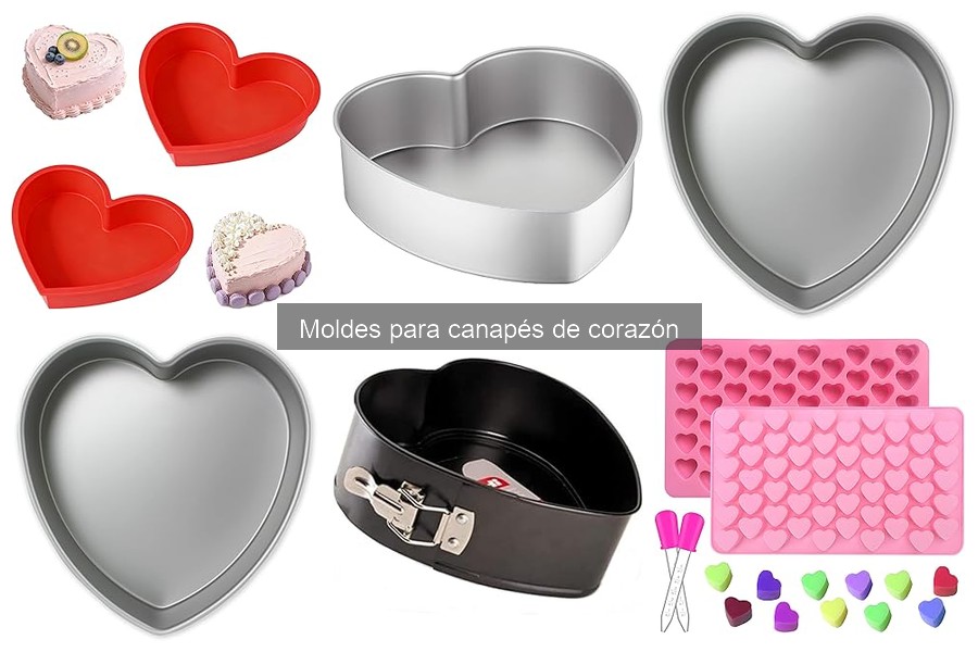 Deliciosas recetas de canapés con moldes de corazón