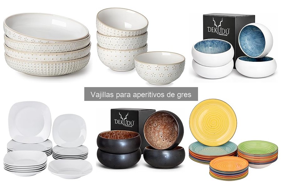 Descubre las vajillas para aperitivos de gres