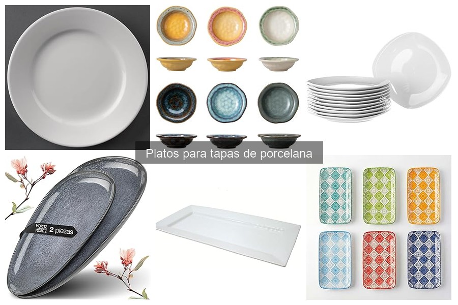 Diseños de platos de porcelana para tapas en tendencia