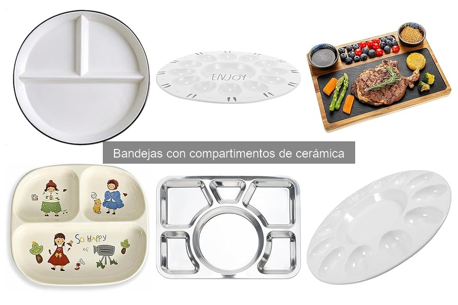 Dónde comprar bandejas con compartimentos de cerámica