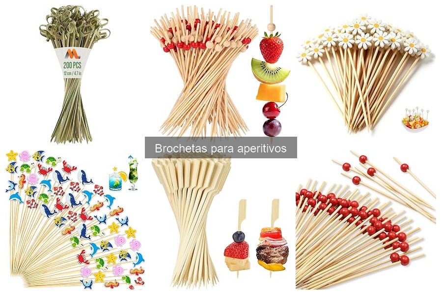 Dónde comprar brochetas para aperitivos: mejores opciones