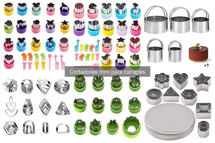 Dónde comprar cortadores mini para canapés: mejores opciones