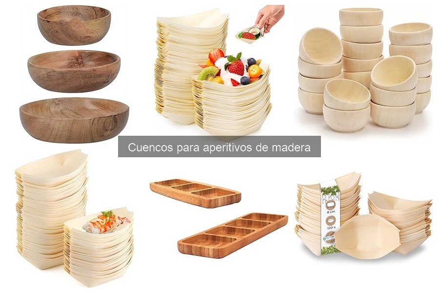 Dónde comprar cuencos para aperitivos de madera