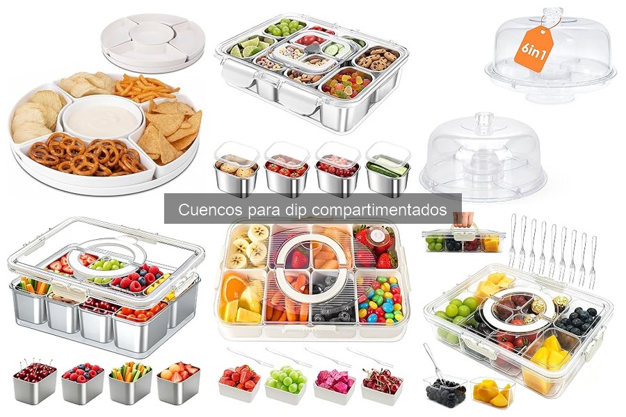 Dónde comprar cuencos para dip compartimentados en oferta
