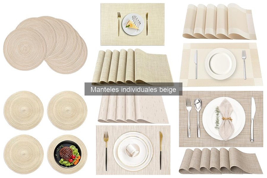 Dónde comprar manteles individuales beige a buen precio