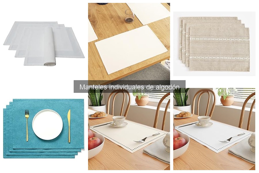 Dónde comprar manteles individuales de algodón a buen precio