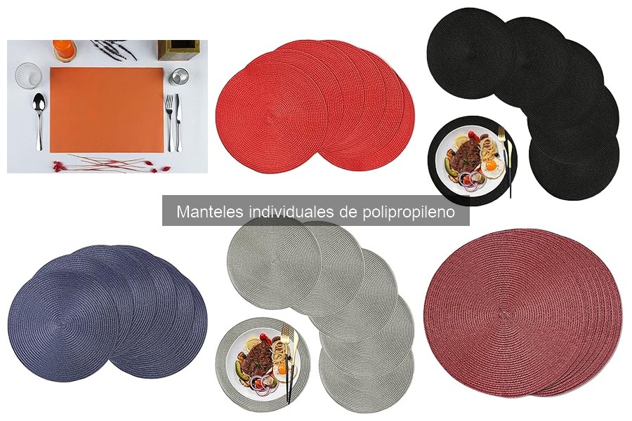 Dónde comprar manteles individuales de polipropileno