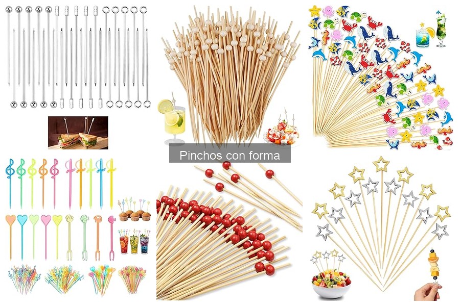 Dónde comprar pinchos con forma listos para servir
