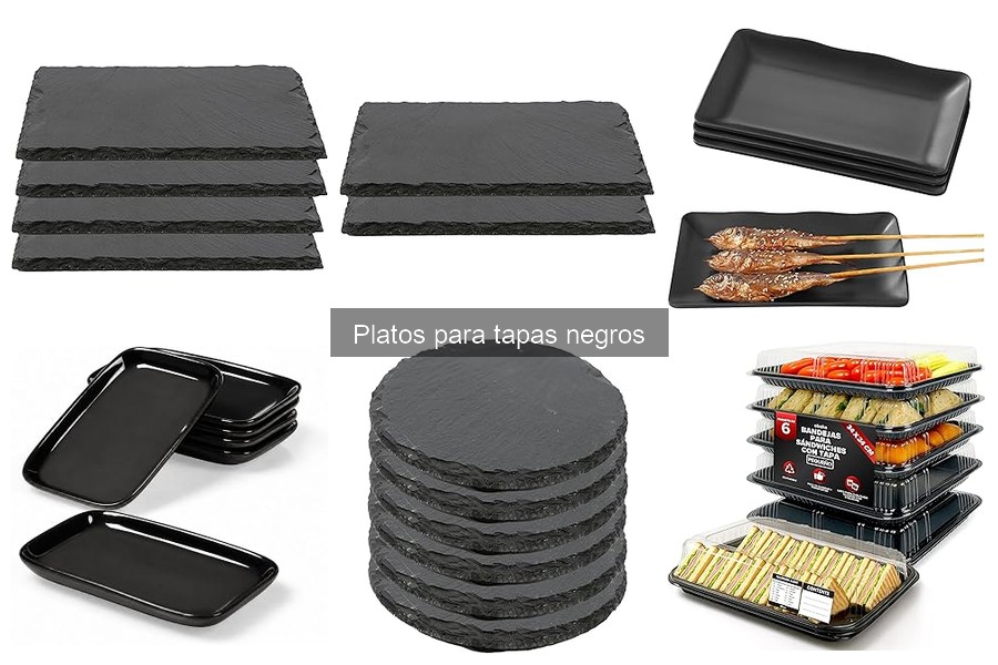Dónde comprar platos para tapas negros a buen precio