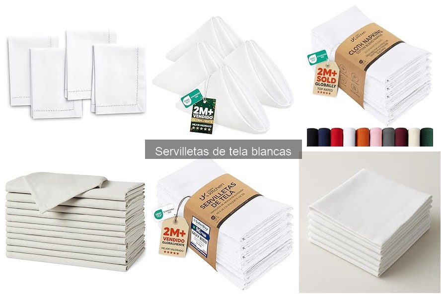 Dónde comprar servilletas de tela blancas de calidad