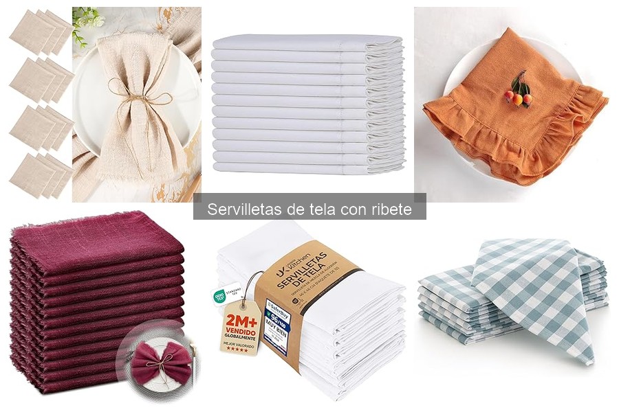 Dónde comprar servilletas de tela con ribete a buen precio
