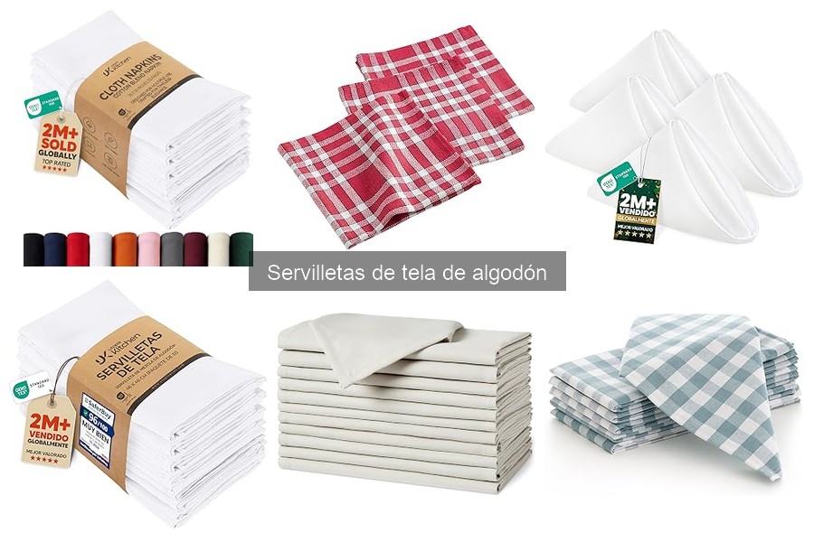 Dónde comprar servilletas de tela de algodón económicas