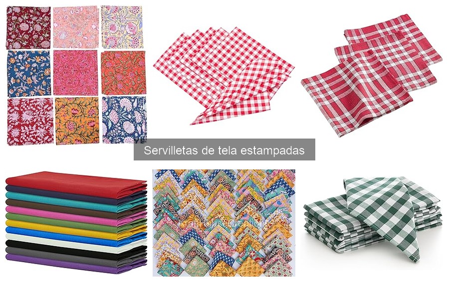 Dónde comprar servilletas de tela estampadas a buen precio