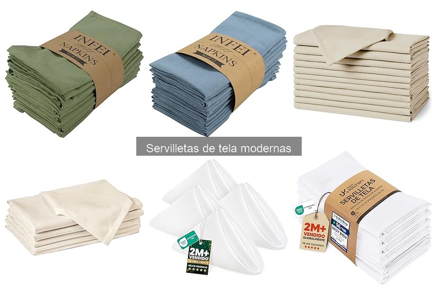 Dónde comprar servilletas de tela modernas a buen precio