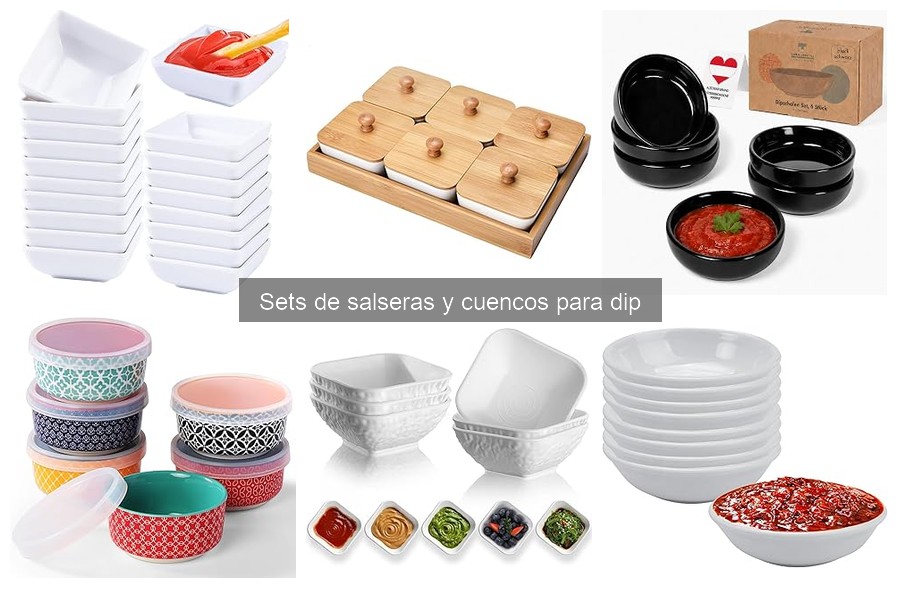 Dónde comprar sets de salseras y cuencos para dip baratos