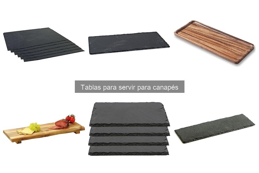 Dónde comprar tablas para servir canapés online y en tiendas