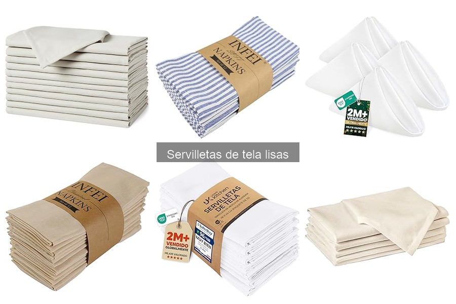 Efecto ambiental de usar servilletas de tela lisas