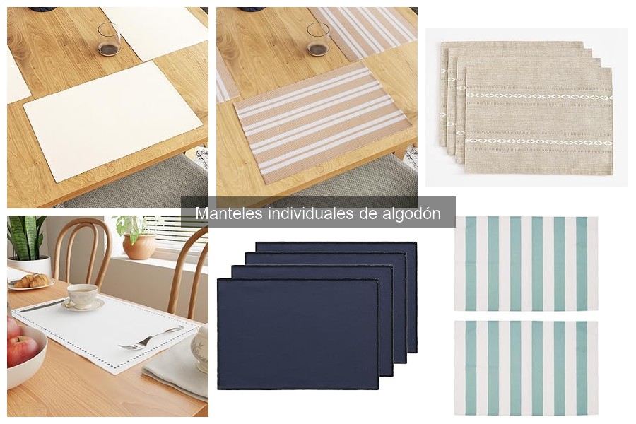 El grosor ideal de manteles individuales de algodón
