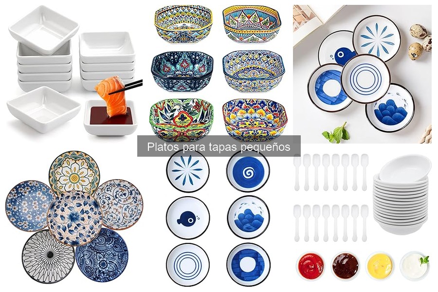 El tamaño ideal de platos para tapas pequeñas