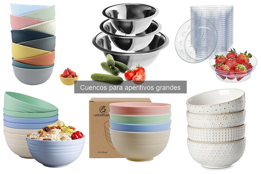 Errores al elegir cuencos para aperitivos grandes