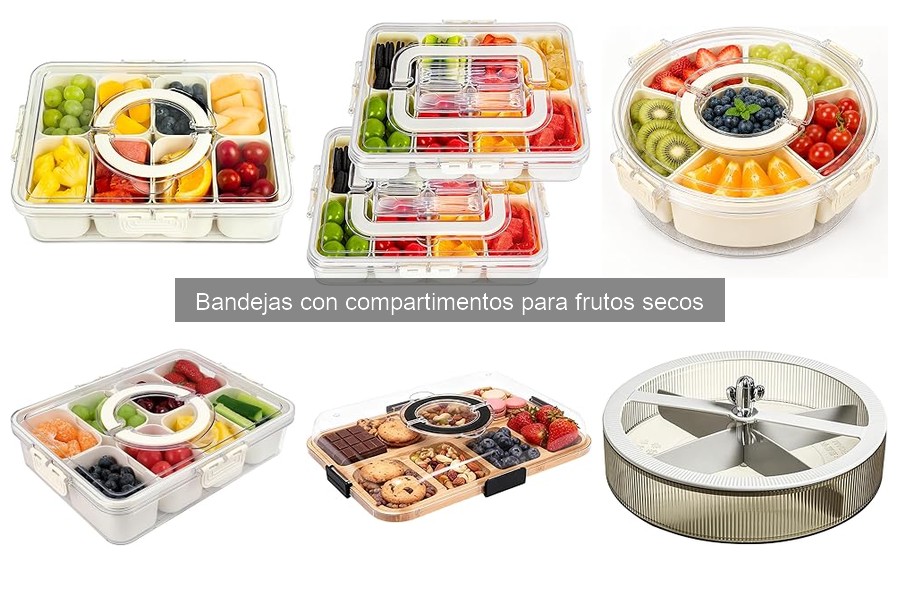 ** Errores comunes al usar bandejas con compartimentos para frutos secos