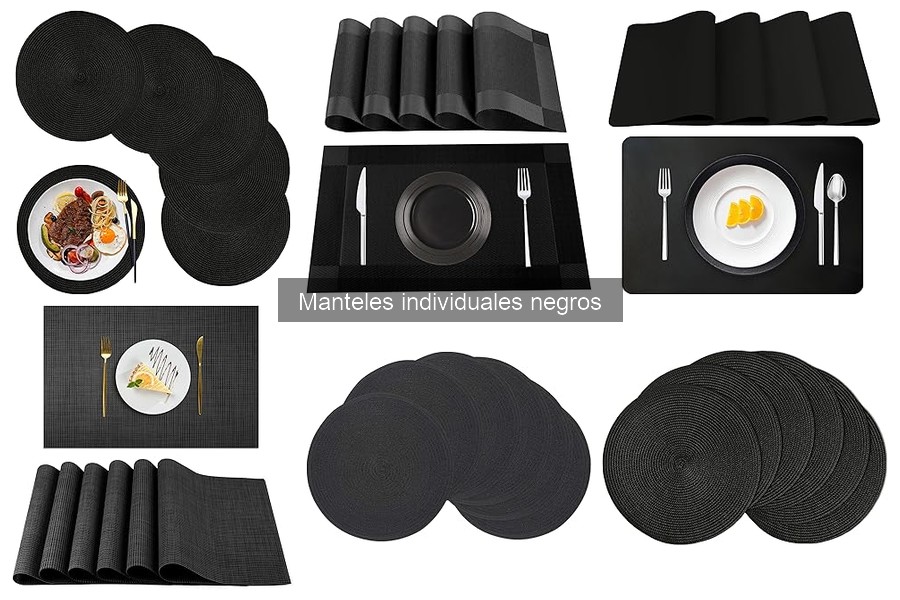 Errores comunes al usar manteles individuales negros