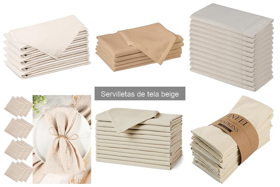 Errores comunes al usar servilletas de tela beige