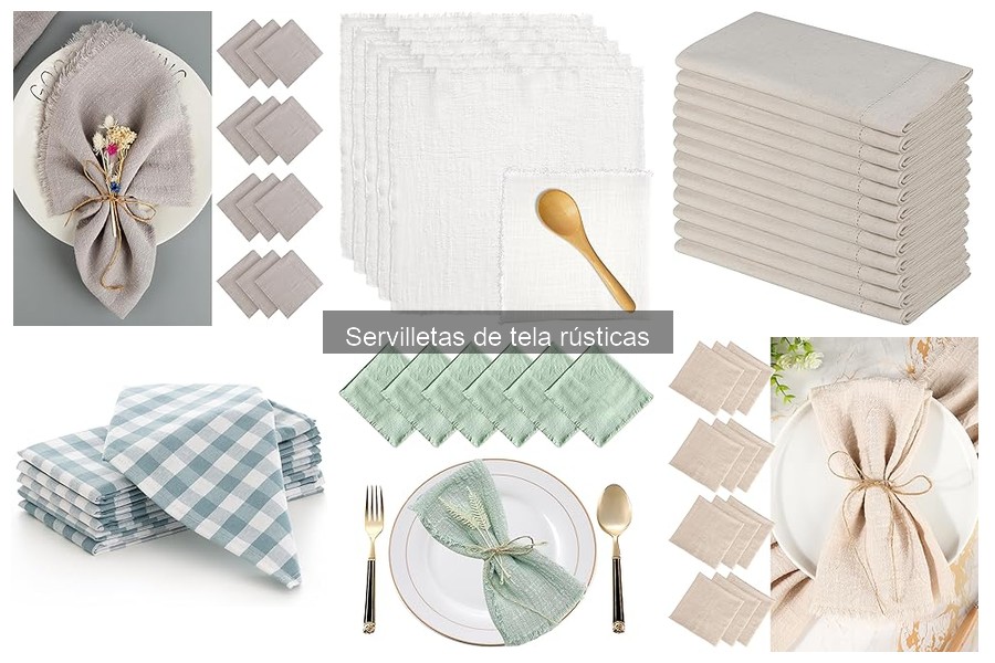 Errores comunes al usar servilletas de tela rústicas