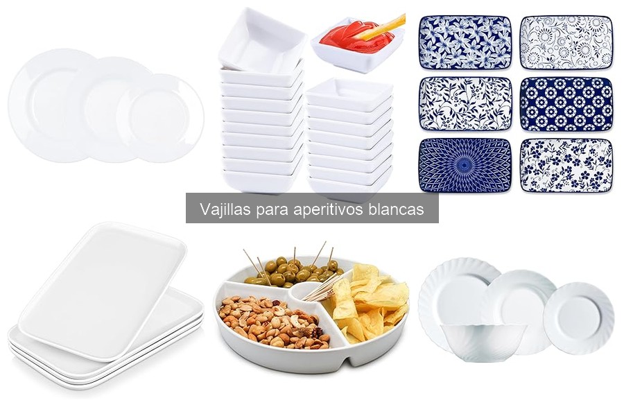 Errores comunes al usar vajillas blancas para aperitivos