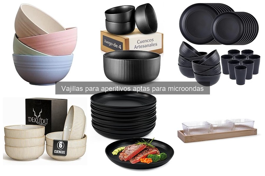 Errores comunes al usar vajillas para aperitivos en microondas