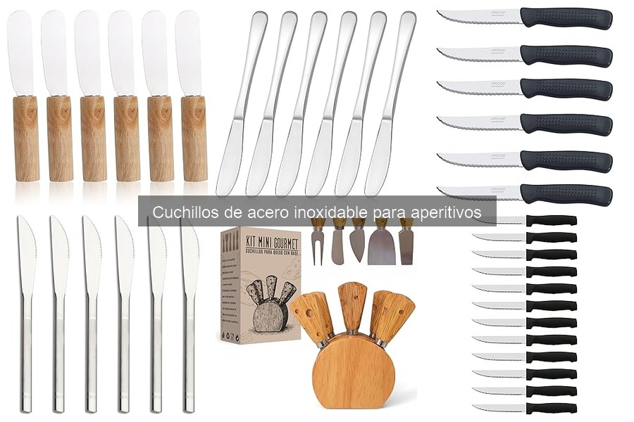 Errores comunes con cuchillos de acero inoxidable para aperitivos