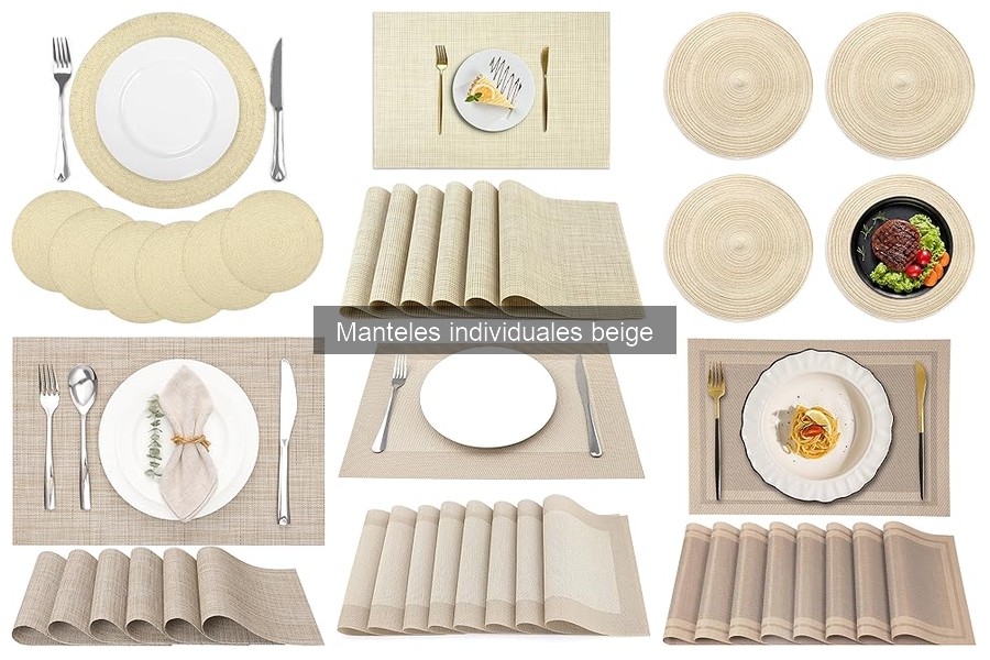 Estilos de Manteles Individuales Beige para Cada Temporada