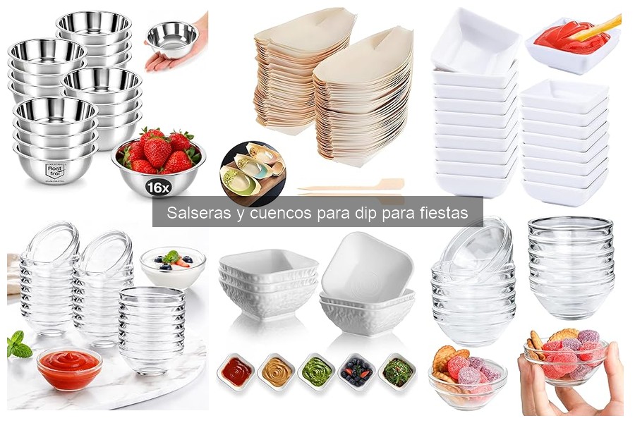 Evita errores comunes con salseras y cuencos para dip