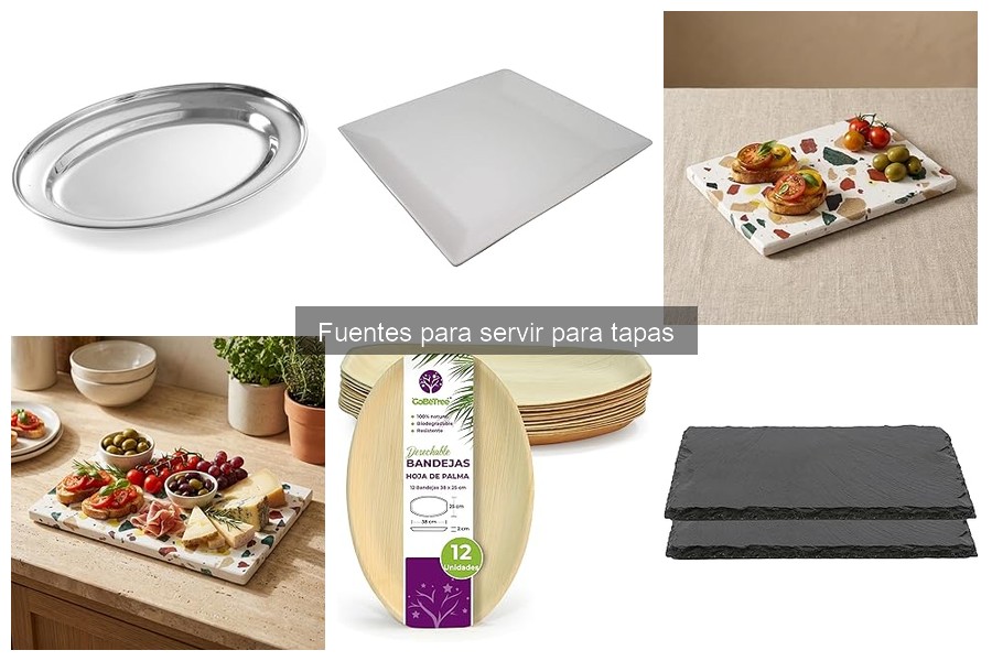 Fuentes alternativas para servir tapas cuando no hay disponibles